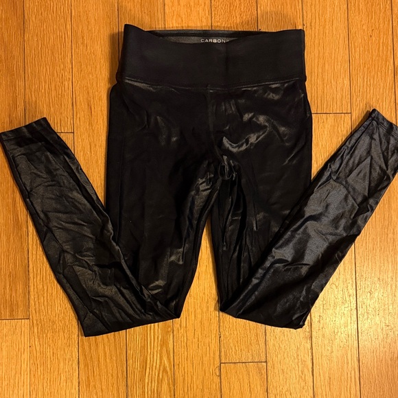 Carbon38 regular rise full length Legging in Takara Shine - Picture 2 of 3